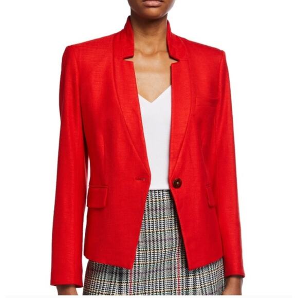 Veronica Beard Farley Dickey Jacket 0 NWT Red  Prep Blazer Academia Old Money - Picture 3 of 8